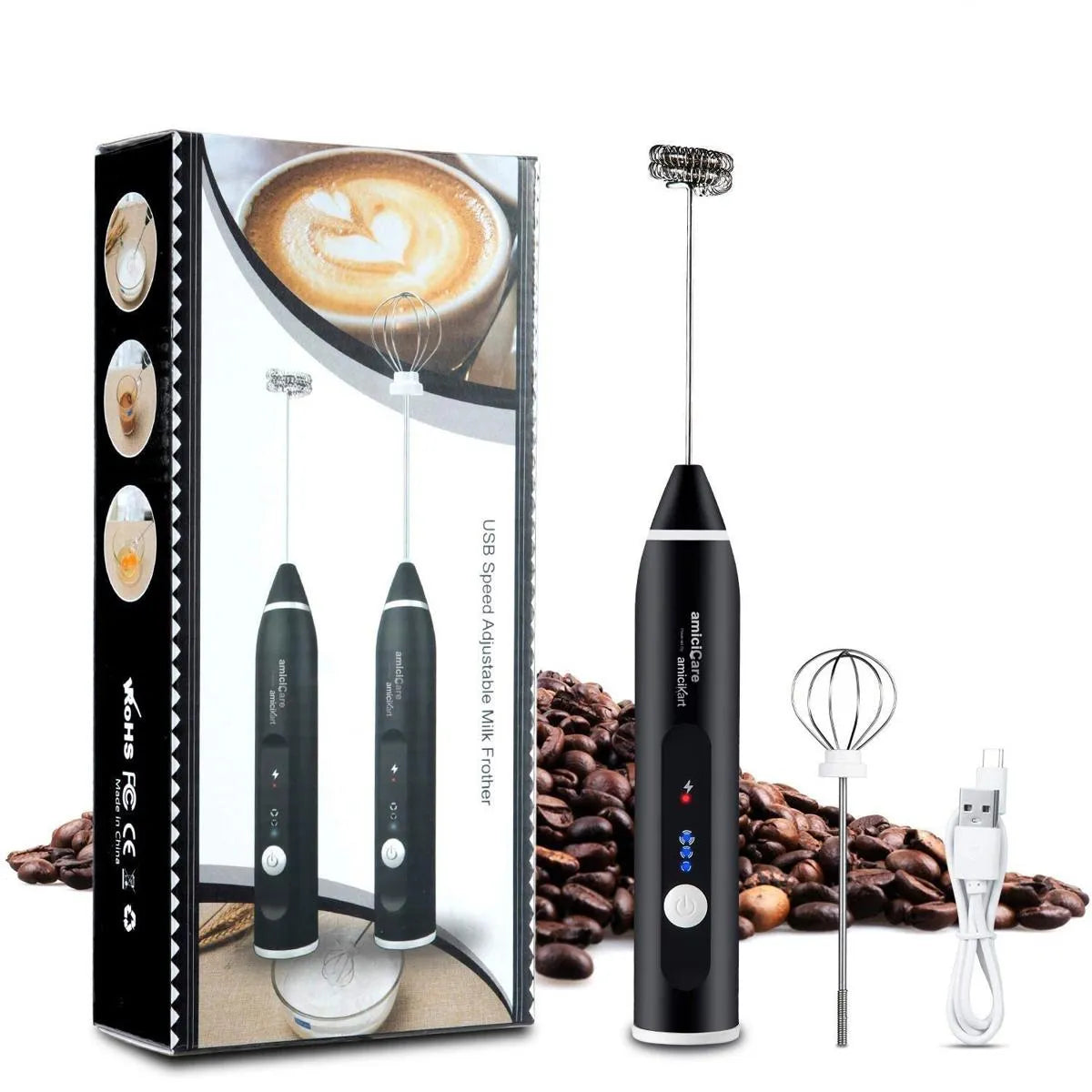 Electric coffee beater