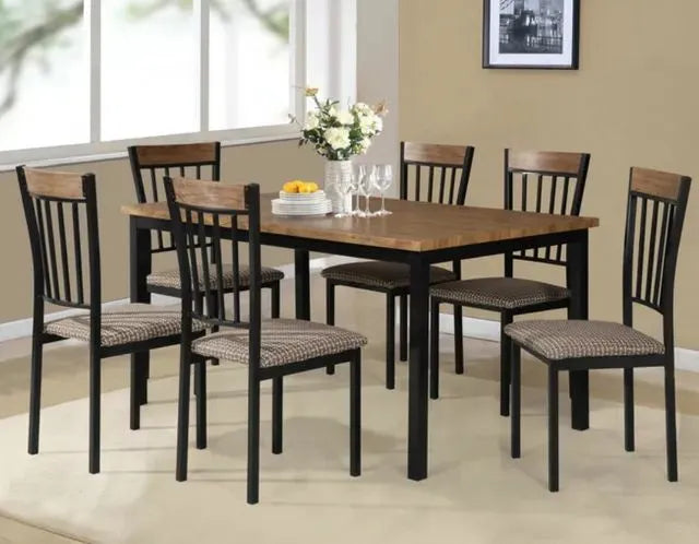 Metal dining table set kitchen dinner table